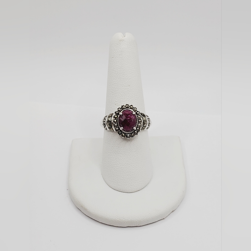 Silver Ruby Ring - Picture 7 of 8